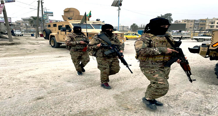 SDF fighters from the anti-ISIS security campaign, dubbed Operation “Retaliation for Raqqa Martyrs”, in Raqqa, northern Syria – SDF website