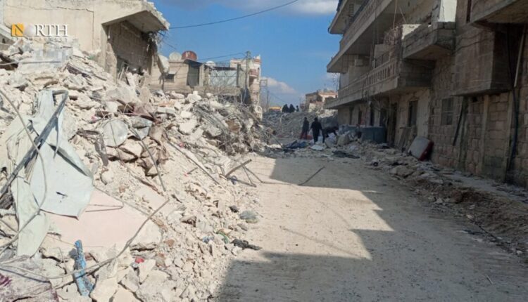 Destruction left by the February 6 earthquake that hit the town of Jindires, west of Afrin, north of Aleppo – North Press