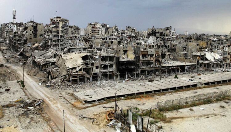 The effects of battles and war in Homs