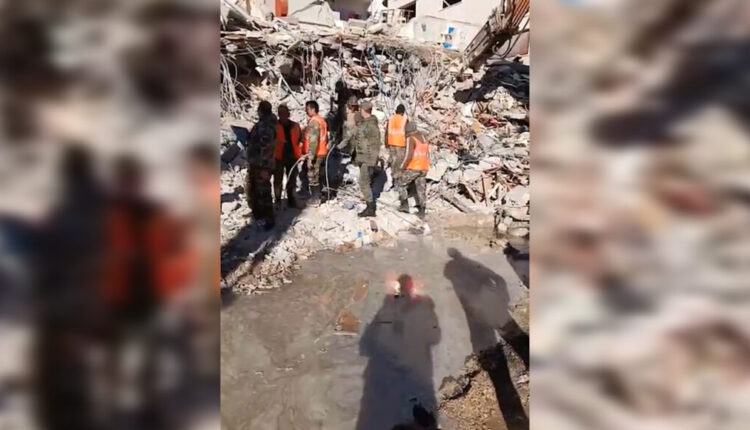 Searching operations for survivors in Jableh city in Latakia Governorate on Syrian coast continue for the fourth day