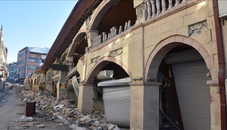 Collapsed buildings following the earthquake hit Turkey on Feb. 27, 2023