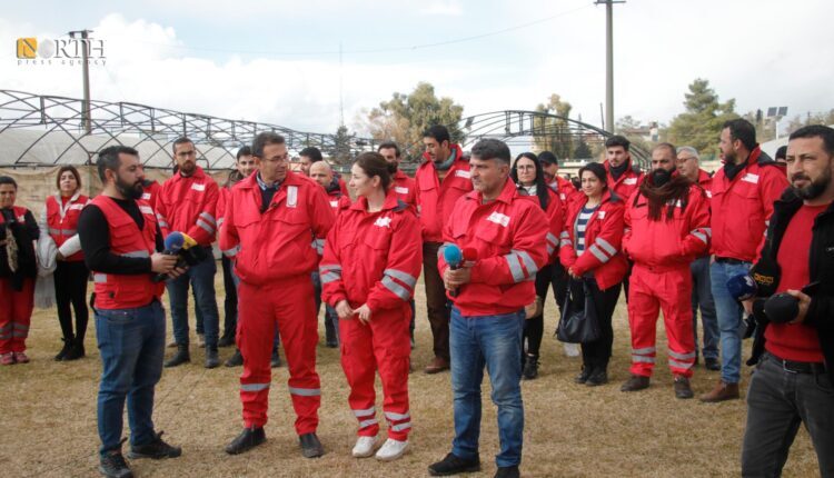 A gathering of Kurdish Red Crescent in Qamishli city, northeastern Syria – North Press