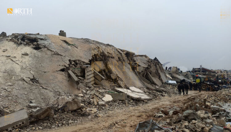 Buildings collapsed in an earthquake in Sarmada, Idlib countryside, northwest Syria – North Press
