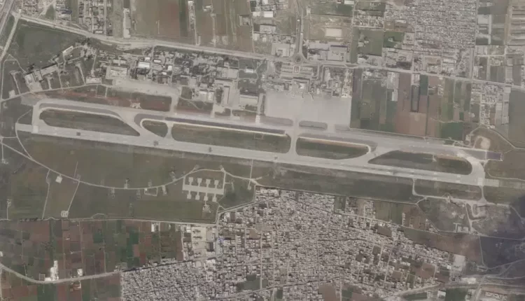 Damage caused to Aleppo International Airport after an Israeli strike on March 7, 2023 – AP