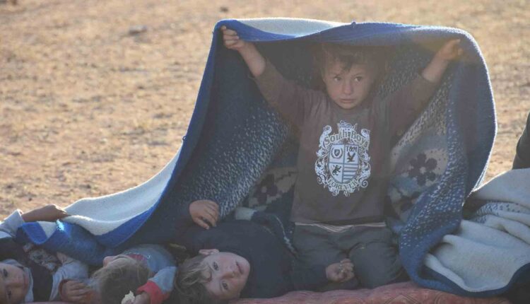 Children in a camp in Syria