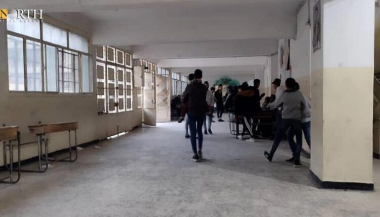 Rahma al-Hatab school in Sayf al-Dawla neighborhood in Aleppo which is used as a shelter for quake-impacted people – North Press