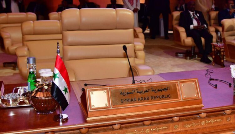 Syria’s seat in an Arab League summit