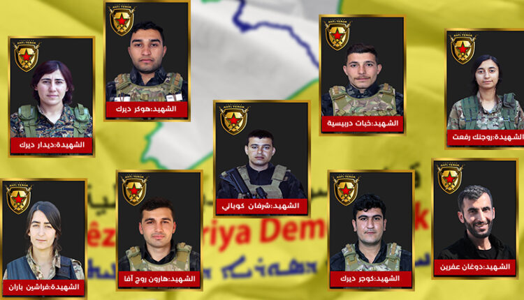 The nine SDF fighters who lost their lives in a helicopter crash in the KRI