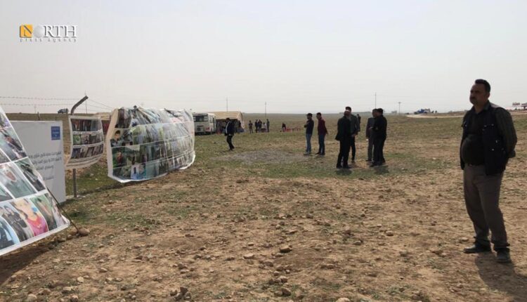 The site of the mass grave in Hamedan village, Sinjar District, northwest Iraq