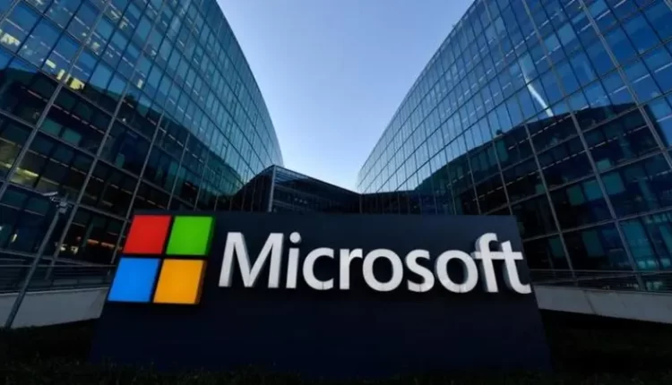 A view shows a Microsoft logo at Microsoft offices in Issy-les-Moulineaux near Paris, France, January 25, 2023 – Reuters