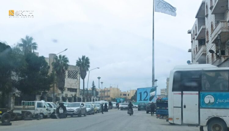 Al-Mihrab Roundabout at the northeastern entrance to the city of Idlib, northwest Syria – North Press