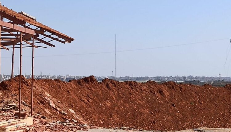 Contact lines between the opposition-held areas and the government forces' in the countryside of Aleppo