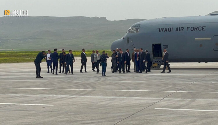 Iraqi parliamentary delegation arrive at the site of the Turkish attack on Sulaymaniyah International Airport – North Press