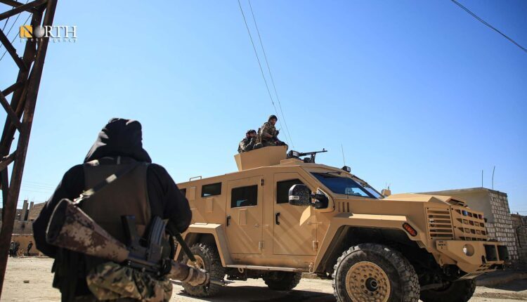 Military vehicle for Syrian Democratic Forces (SDF) during a security operation in Hasakah, northeast Syria – North Press/Archive