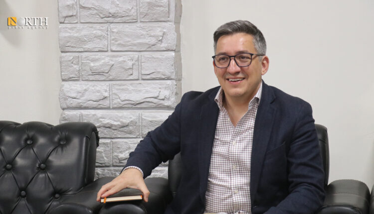 The US Senior Representative to Northeast Syria, Nikolas Granger, during his visit to the headquarter of North Press in Qamishli city, northeast Syria – North Press