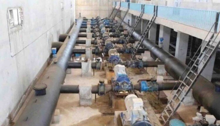 Alouk water pumping station in the countryside of Sere Kaniye, north of Syria's Hasakah