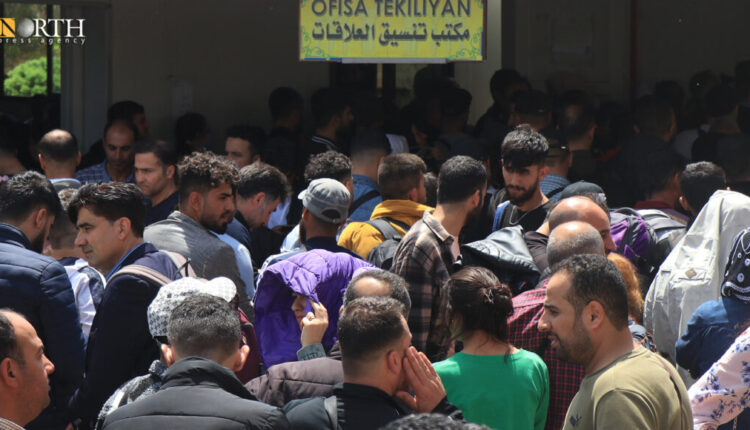 Passengers at the Semalka border crossing in the far northeast Syria – North Press