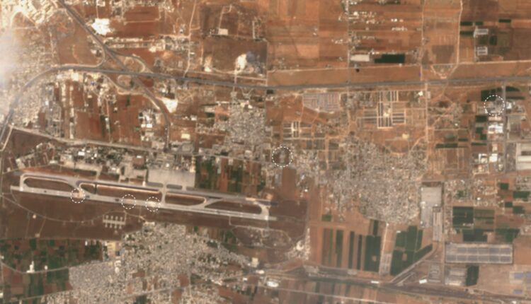 Targets of Israel's May 1 raid on Aleppo Airport - Sentinel/Obretix