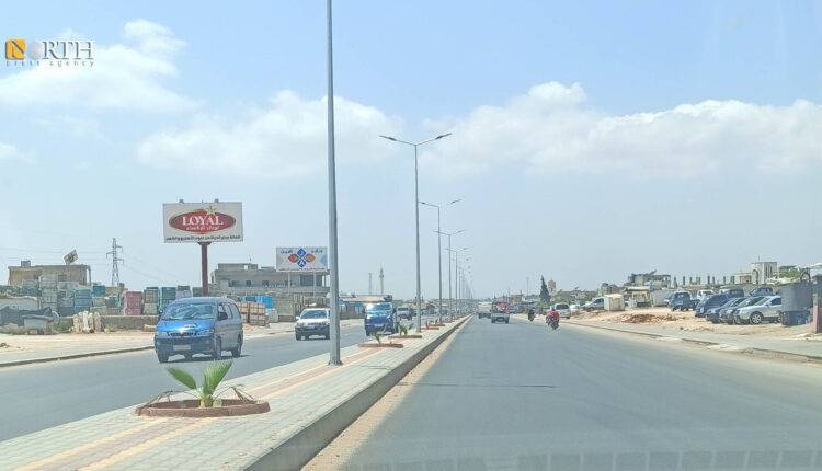 The Idlib-Bab al-Hawa Highway near the village of Hazano in northern Idlib – North Press
