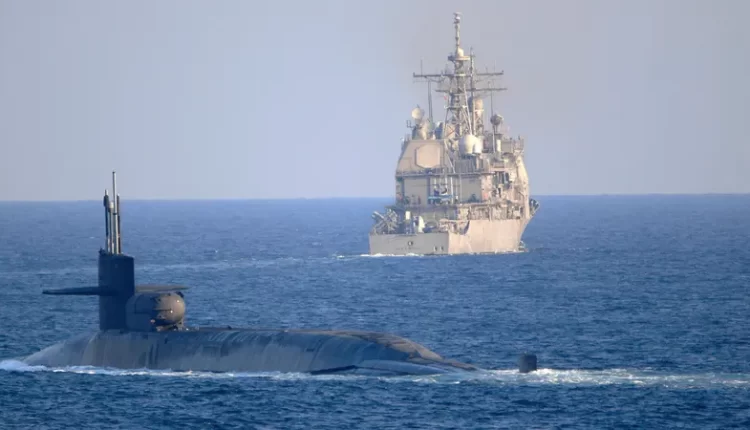 US navy at the Strait of Hormuz (US NAVY CENTRAL COMMAND)