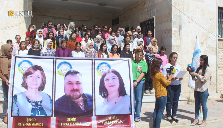 Women in the city of Kobani, northern Syria, protest against Turkish attacks on the region – North Press