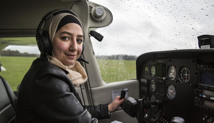 Maya Ghazal, the world’s first female Syrian refugee to become a qualified pilot
