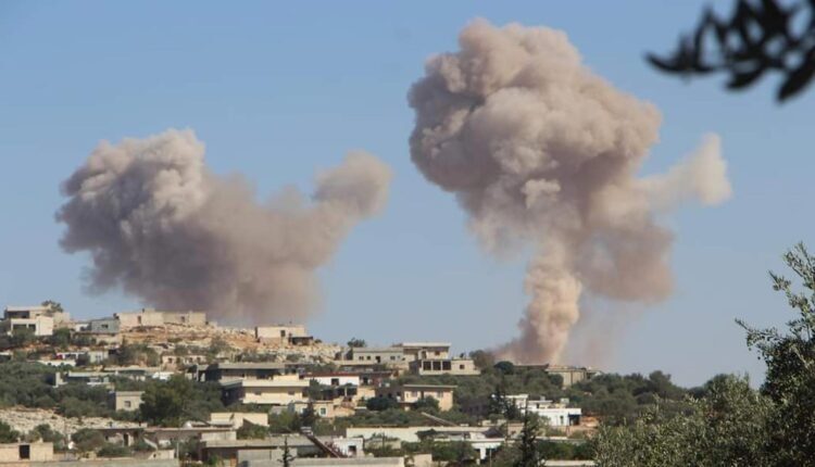 Russian airstrikes on opposition sites in northwest Syria