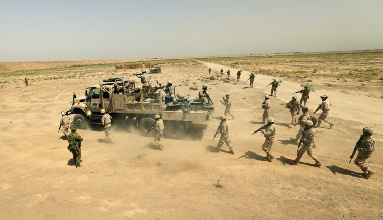 Iraqi army conducting a military operation
