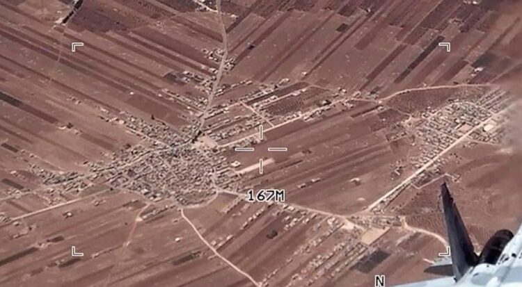 Russian Su-35 flies near a US Air Force MQ-9 Reaper drone on July 5, 2023, over Syria - US Air Force