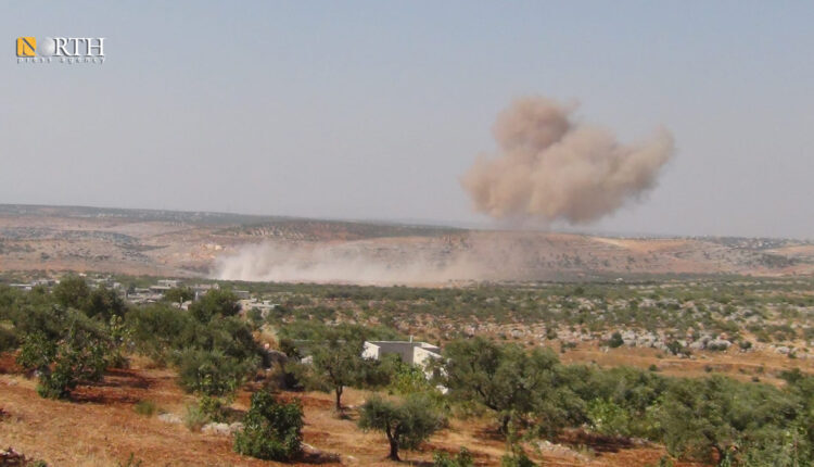 Previous shelling of a village in Jabal al-Zawiya (Zawiya Mountain) in southern Idlib – North Press