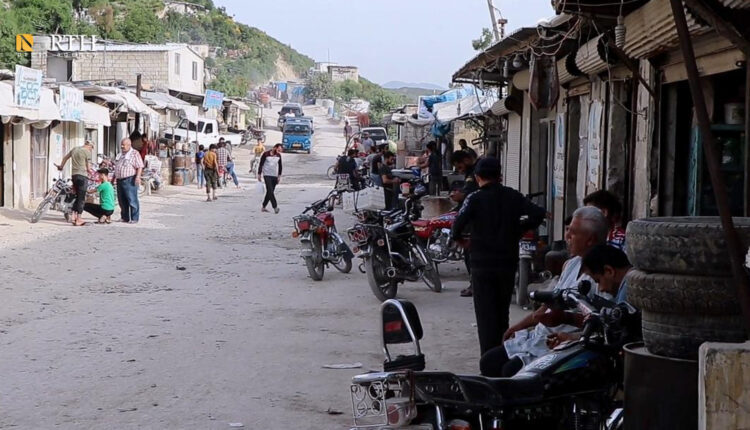 The entrance of the town of Khirbat al-Jouz in northern Idlib, northwest Syria – North Press
