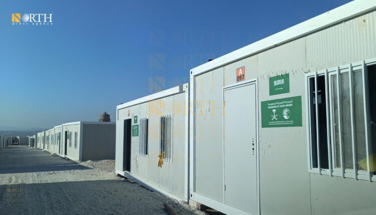 New Turkish settlement built with Saudi funding in the village of Ghazawiyah in the southern countryside of Afrin, northwest Syria. Aug. 17, 2023 – North Press