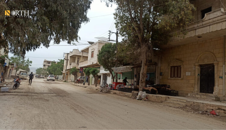 The market road in the town of Jindires in the countryside of Afrin Region in northwest Syria – North Press