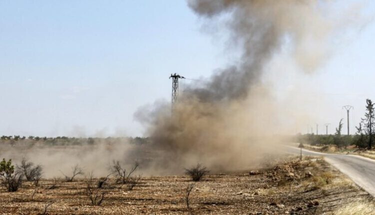 A landmine blast