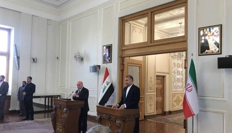 Press conference of Foreign Ministers of Iran and Iraq