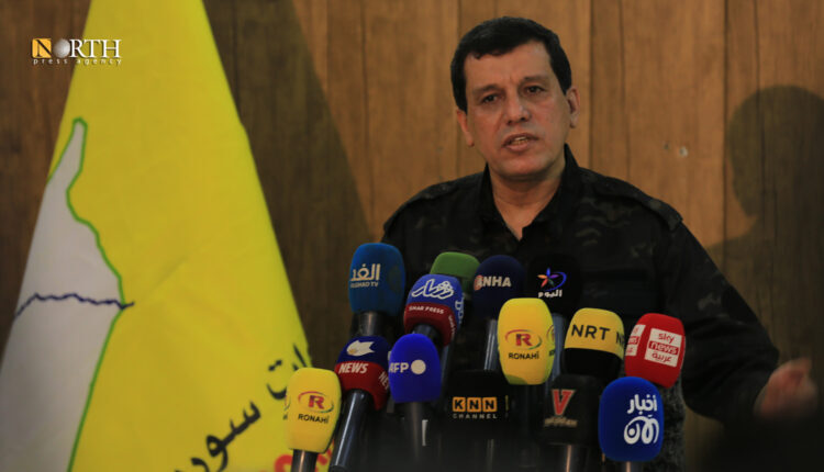Commander in chief of the Syrian Democratic Forces (SDF) Mazloum Abdi – North Press/Archive