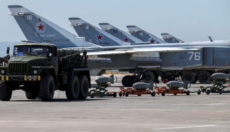 Russian military jets are seen at Khmeimim airbase in Syria, June 18, 2016. - Reuters