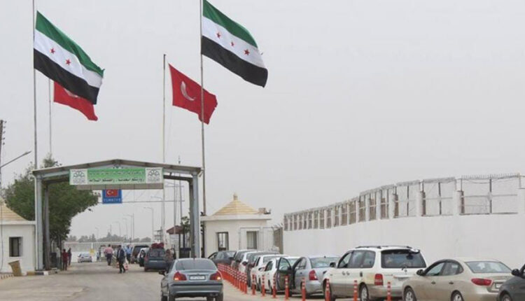 Tel Abyad border crossing with Turkey in the north of Raqqa, northern Syria