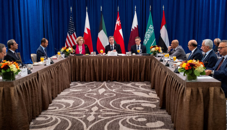 US Secretary of State Antony Blinken attends breakfast with the Foreign Ministers of the Gulf Cooperation Council Nations, Monday, Sept. 18, 2023, in New York - Reuters
