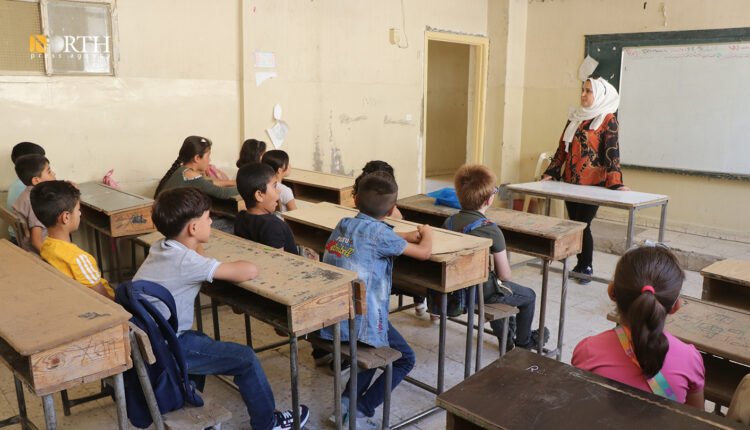 A classroom in of a school in the AANES-held areas with the start of the new school year, Sept. 10, 2023 – North Press