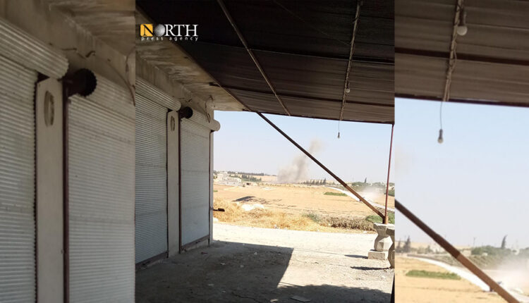 Turkish shelling on a village in Manbij countryside I northern Syria on Sept. 2, 2023 – North Press