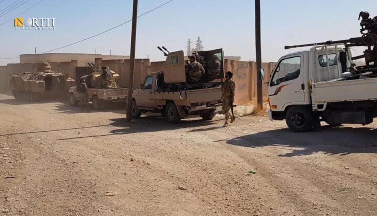 Turkish armored vehicles in the town of Tel Abyad, north Syria – North Press