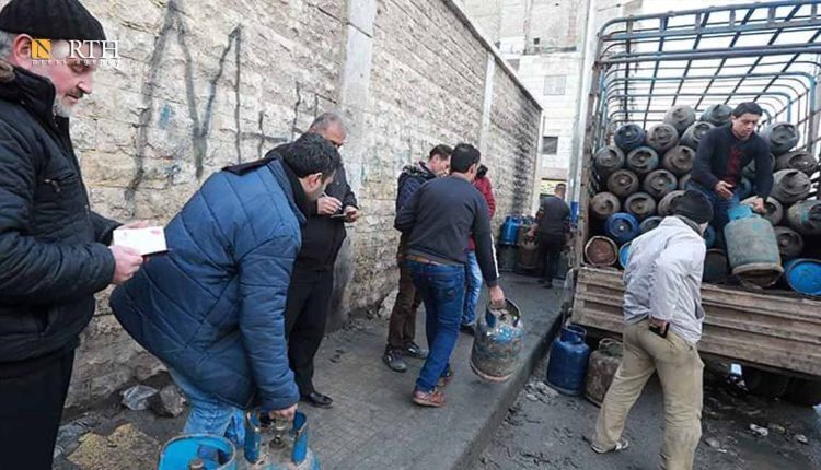 A government gas center in al-Mashhad neighborhood in the city of Aleppo, northwestern Syria – North Press