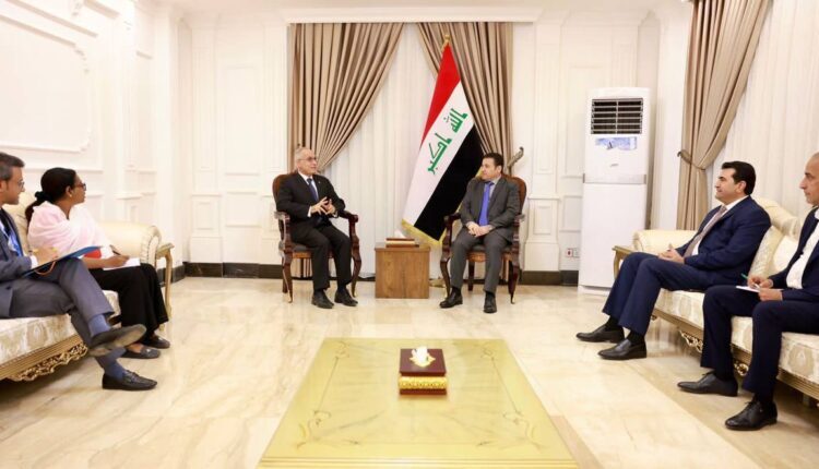 Qasim al-Araji, Iraq’s National Security Advisor with the Deputy Representative of the Secretary-General of UN in Iraq, Ghulam Ishaq – National Security Advisory of Iraq