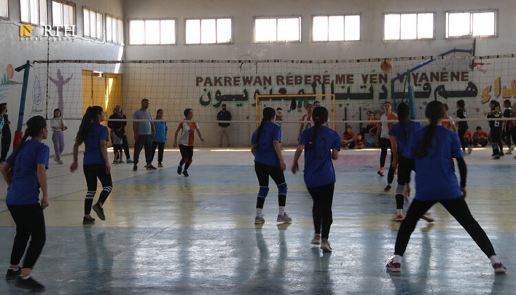 The women's volleyball championship in the town of Amuda, northeastern Syria – North Press