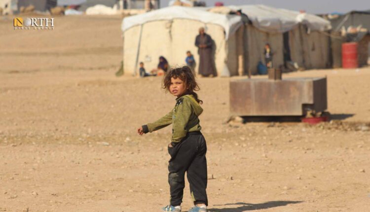 A girl in a makeshift camp in Raqqa, north Syria - North Press