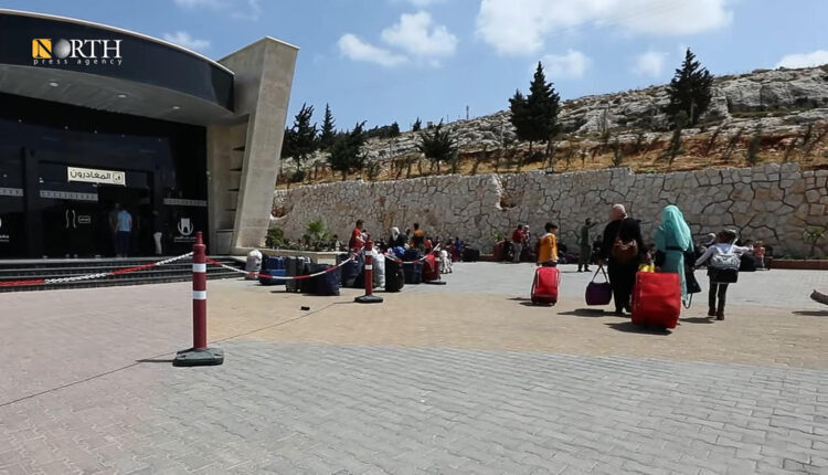 The departure yard in the Bab al-Hawa border crossing with Turkey in northern Idlib, northwestern Syria – North Press