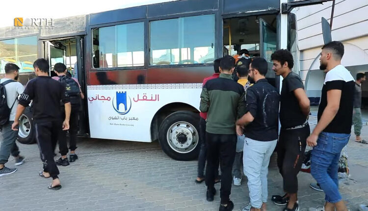 Syrian young men deported by Turkey through Bab al-Hawa crossing north of Idlib Governorate, northwestern Syria - North Press