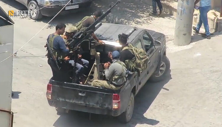 Militants of Sultan Murad Division affiliated with the Turkish-backed Syrian National Army (SNA) in the city of Jarablus, north Syria - North Press