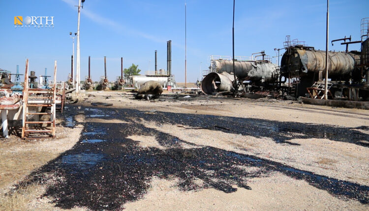 Turkish bombardment over Segerka oil plant in the countryside of Rmelan, far-eastern Syria – North Press